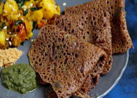 Recipe - Instant Ragi Dosa For Busy Working Days