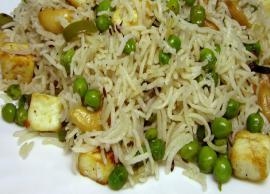Recipe- Make Your Monday Delicious With Matar Paneer Pulao