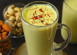 Recipe- Healthy for Winters Kesar Badam Milk
