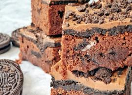Recipe- Oreo Filled Double Chocolate Brownies
