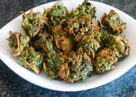 Recipe- Crispy Palak Bhajiya
