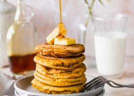 Recipe- Healthy To Eat Pumpkin Pancakes With Maple Ginger Syrup