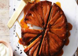 Recipe- Upside Down Pear Cake For Weekend Party