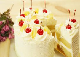 Recipe- Delicious Eggless Pineapple Pastry Cake
