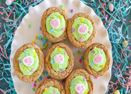 Recipe- Easy and Versatile Pistachio Mousse Filled Cookie Cups