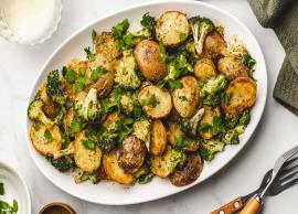 Recipe- Easy To Make Roasted Potatoes and Broccoli