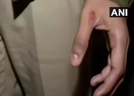 Protester bites IPS officer's thumb during JNU protest in Delhi
