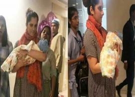 PICS- Sania Mirza clicked leaving hospital with her newborn baby boy Izhaan Mirza Malik
