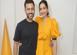 Anand Ahuja tying Sonam Kapoor’s lace, down on one knee, is giving out major husband goals