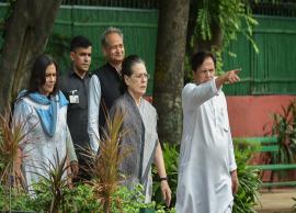 Monsoon Session: Opposition MPs Led by Sonia Gandhi hold protests over Rafale deal