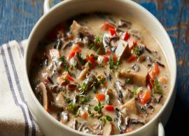 Recipe- Creamy Mushroom Wild Rice Soup To Comfort You On Rainy Day