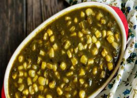 Recipe- Winter Special Spinach Corn Curry