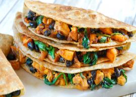 Recipe- Perfect for Lunch Sweet Potato Quesadillas With Black Beans
