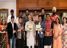 Two Gujju icons meet as PM Modi releases 'Tarak Mehta Ka Oolta Chasma' coffee table book
