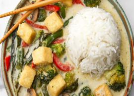 Recipe- Restaurant Style Thai Green Curry With Tofu and Vegetables