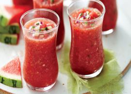 Summer Recipe- Light and Refreching Watermelon Gazpacho
