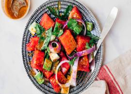 Recipe- Not in Mood of Regualr Food, Have Healthy Watermelon Salad With Basil and Cucumber