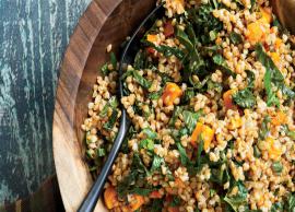 Recipe- Satisfying and Healthy Wheat Berry Salad With Squash, Kale, Currants and Walnuts