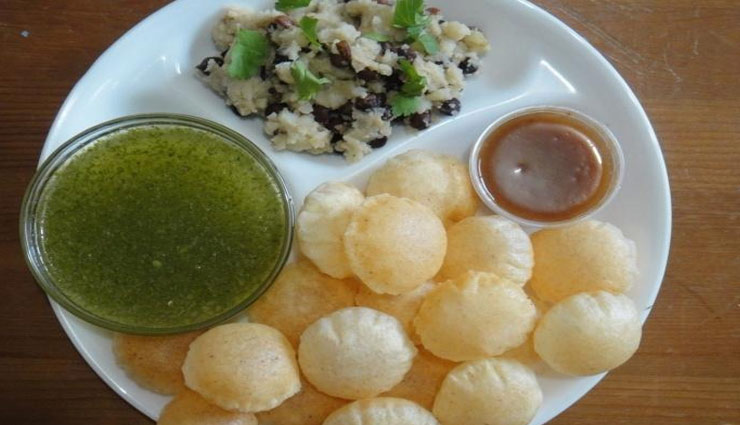 homemade pani puri during monsoon season