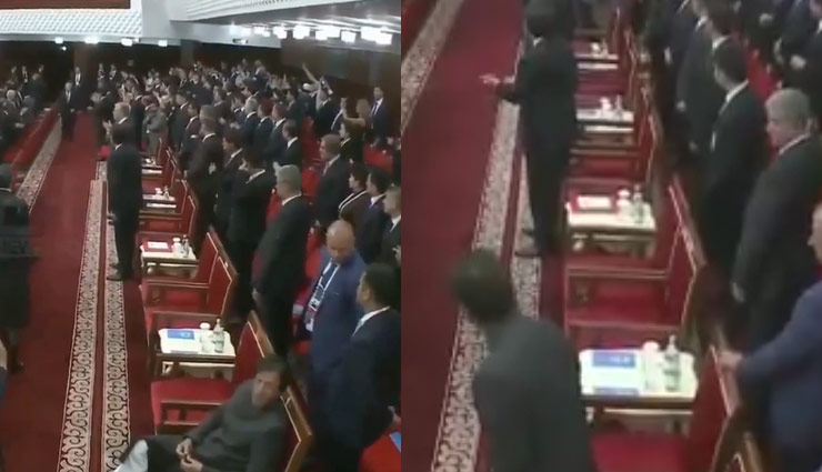 SCO Summit: सम्मेलन में 'उठक-बैठक' करते नजर आए इमरान खान, वीडियो वायरल