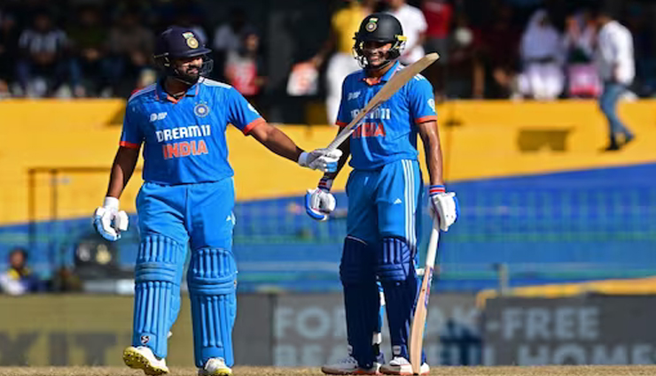 बारिश के कारण रुका भारत-श्रीलंका मैच, टीम इंडिया ने बनाए 47 ओवर में 197 रन