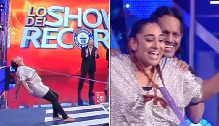 भारतीय महिला ने बनाया वर्ल्ड रिकॉर्ड, अपने बालों से खिंची 12 हजार किलो की डबल डेकर बस, देखें VIDEO