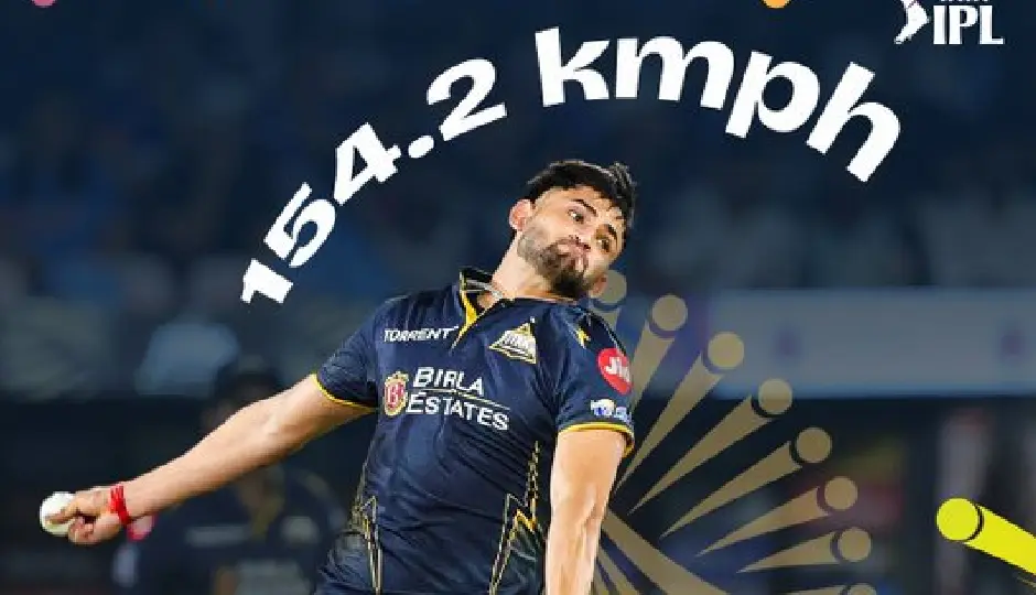 154.2 kmph की तूफानी रफ्तार का धमाका, 23 साल के गेंदबाज ने IPL 2026 में रचा इतिहास 154.2 kmph की तूफानी रफ्तार का धमाका, 23 साल के गेंदबाज ने IPL 2026 में रचा इतिहास