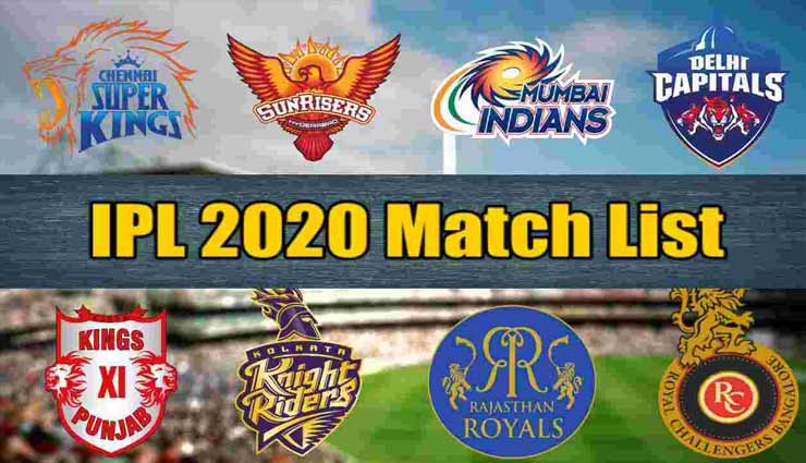 IPL 2020 : MI और CSK के मैच से होगा आगाज, यहां देखें किस तारीख को भिड़ेगी कौनसी टीम
