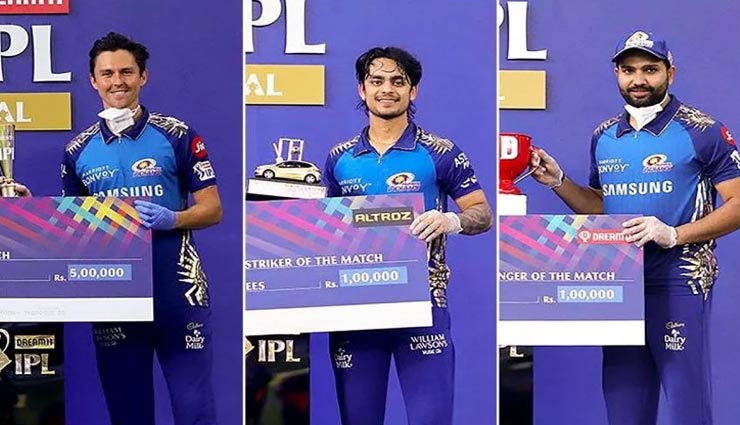 IPL 2020 : जानें किस खिलाडी ने अपने नाम किया कौनसा अवॉर्ड, पढ़ें पूरी लिस्ट