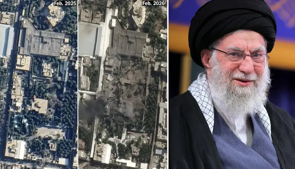 जिस जगह मारे गए ईरान के सुप्रीम लीडर खामेनेई, सैटेलाइट तस्वीरों में दिखा तबाही का मंजर, मलबे में बदला पूरा कंपाउंड