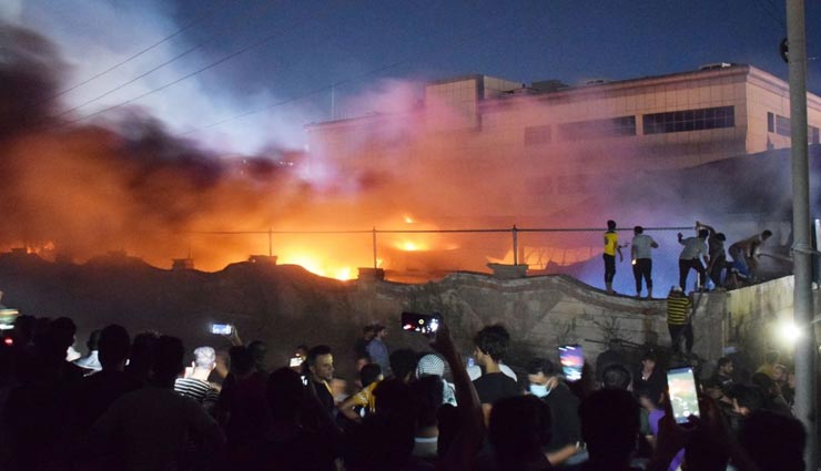इराक के कोविड-19 अस्पताल में हुआ दर्दनाक हादसा, आग लगने से हुई 50 लोगों की मौत