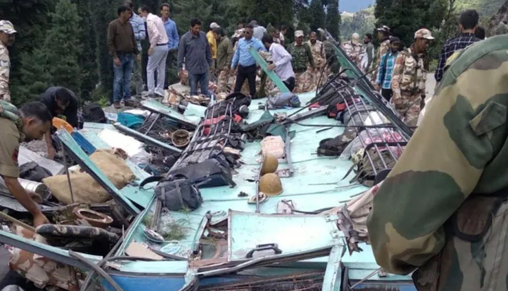 जम्मू-कश्मीर के पहलगाम में बड़ा हादसा, ITBP जवानों की बस खाई में गिरी, 6 की मौत,  39 जवान थे सवार