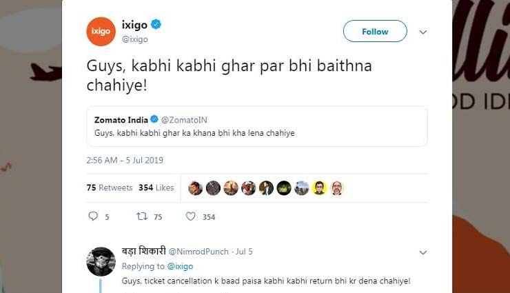 zomato,zomato viral tweet,amazon prime video,mobilkwik,hajmola,tvf play,ghar ka khana tweet