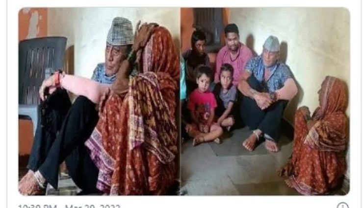 फार्महाउस में काम करने वाले कर्मचारी ने खोया पिता, शोक जताने मृतक के परिवार से मिलने पहुंचे जैकी श्रॉफ, फोटो वायरल