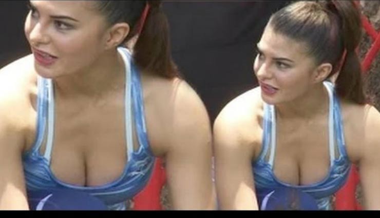 jacqueline suffered oops moment with her gym wear,jacqueline fernandez,bollywood oops moment,latest oops moment