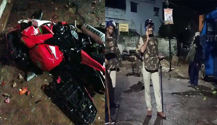 rajasthan,jaipur,section 144 imposed,lathicharge,vehicles damaged in jaipur,violent stir in jaipur,jaipur news,news,news in hindi