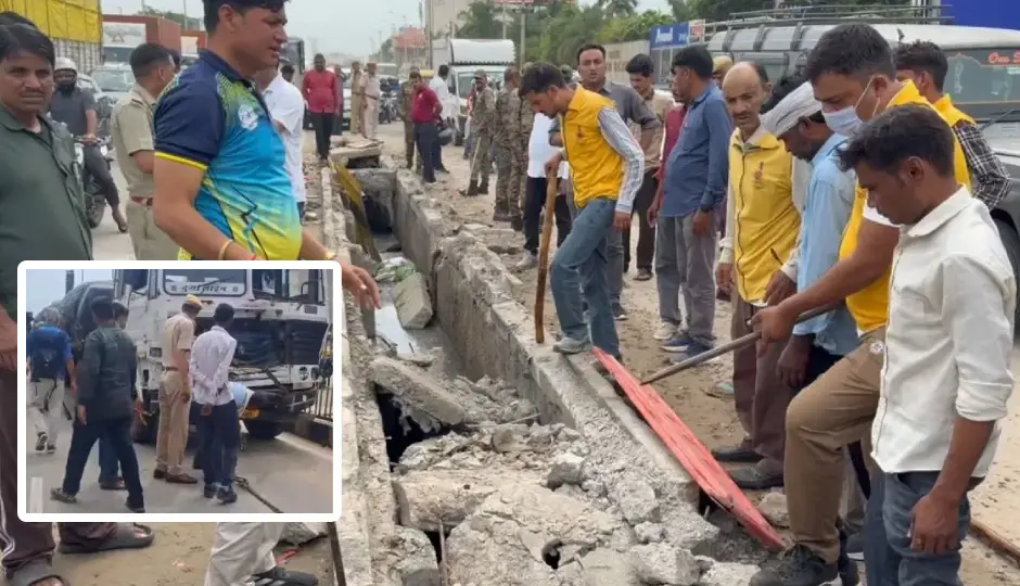 जयपुर में दर्दनाक सड़क हादसा, तेज रफ्तार ट्रेलर ने परिवार को रौंदा; तीन मासूमों की मौत, उड़े चीथड़े