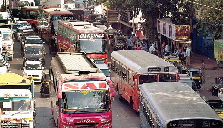 जयपुर : अब नहीं लगेगा चांदपोल से स्टेशन तक जाम, सड़क किनारे खड़ी बसों का होगा चालान
