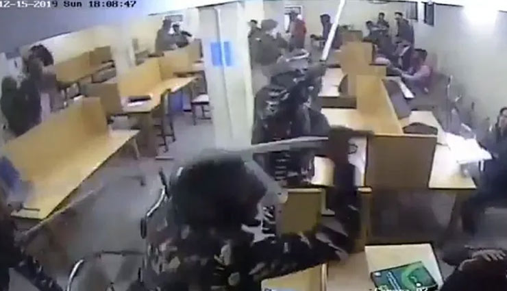 Jamia CCTV footage reveals police thrashing students inside library during December 15 protest