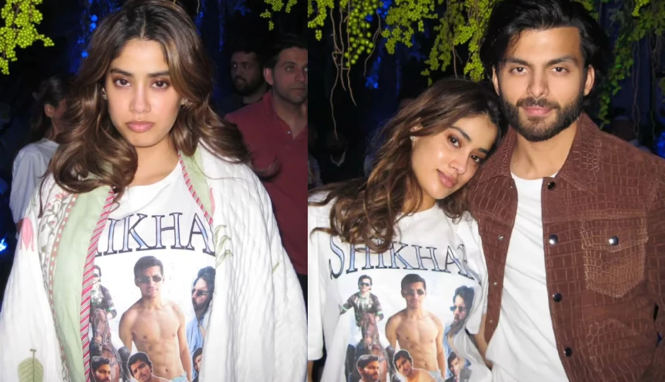 जाह्नवी कपूर ने पहनी बॉयफ्रेंड शिखर के नाम और फोटो वाली टी-शर्ट, प्यार का खुला इजहार देखकर फैंस बोले – अब शादी तय!
