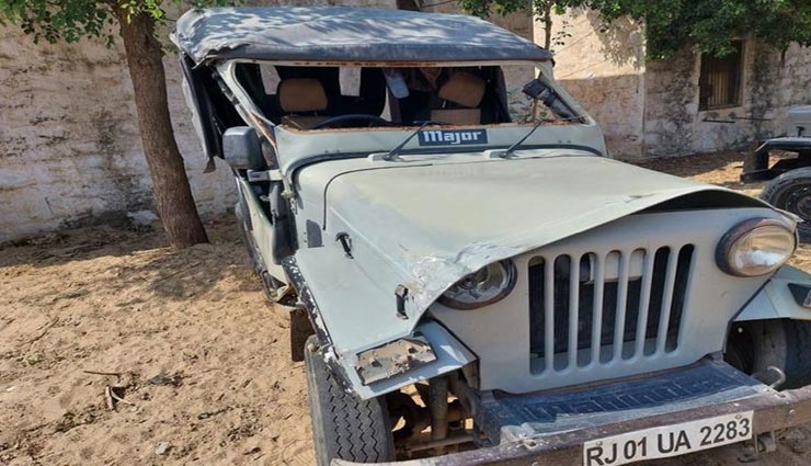 अजमेर : नील गाय से टकराकर पलटी जीप, एक महिला की मौत, तीन अन्य हुए घायल