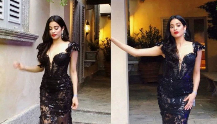 पर्पल कलर के ऑफ शोल्डर गाउन में कहर ढा रही हैं जाह्नवी कपूर, तस्वीरे दिल चुरा लेगी आपका bollywood,jhanvi kapoor,purple fish cut gown,jhanvi kapoor photos