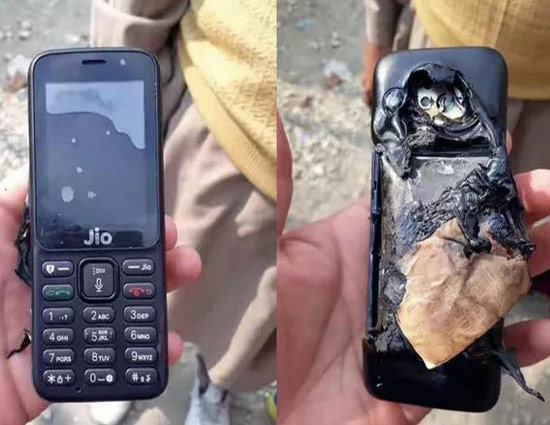 चार्जिंग के वक्त Reliance JIO 4G फीचर फोन में हुआ धमाका