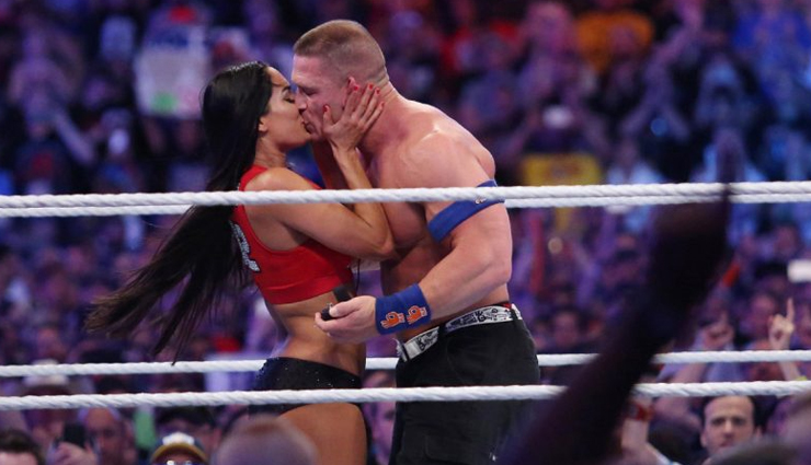 from wrestling ring to proposal ring- john cena and nikki bella,how john cena proposes nikki bella,john cena wrestler,john cena,nikki bella,proposal,romantic,best proposal