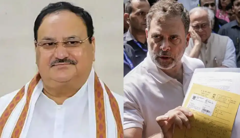 राहुल गांधी के थाने में धरने पर BJP का हमला, जेपी नड्डा बोले- वंदे मातरम् विवाद से ध्यान भटकाने की कोशिश