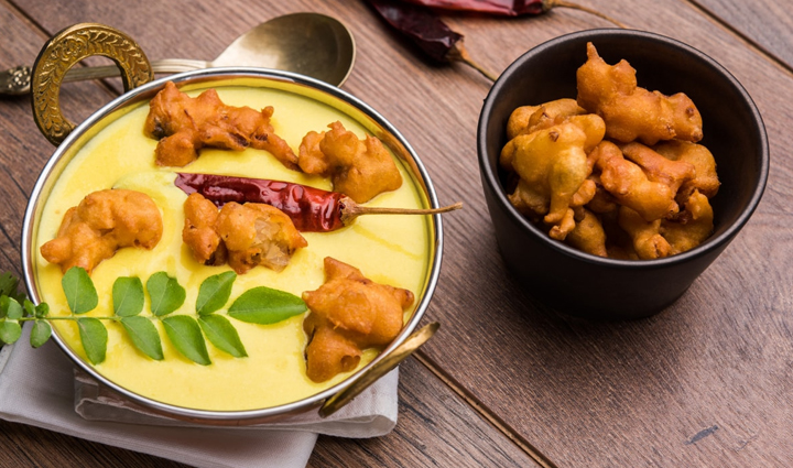 punjabi style kadhi pakodi,food,easy recipe