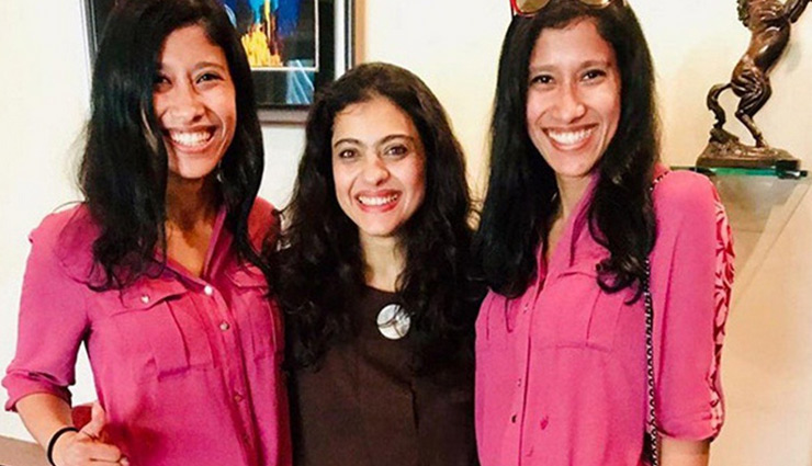 Kajol shares a happy picture with Everest twins Tashi and Nungshi Malik