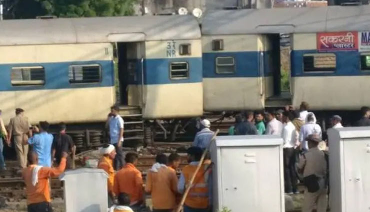कानपुर : स्टेशन की बाउंड्री तोड़ बाहर निकली ट्रेन, पटरी से उतरे 4 डिब्बे