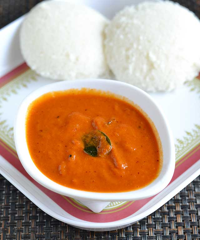 kara chutney for idlis,kara chutney for idlis recipe,chutney recipe,recipe,dinner recipe
