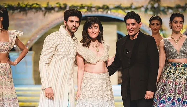 PICS- Kareena Kapoor Khan, Kartik Aaryan are a vision in white as they turn showstoppers for Manish Malhotra